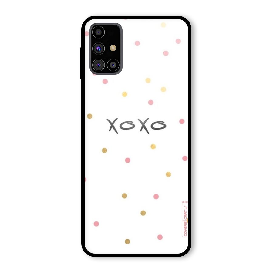 Polka Hugs Glass Back Case for Galaxy M31s