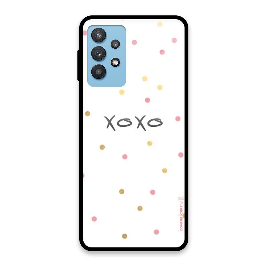 Polka Hugs Glass Back Case for Galaxy M32 5G