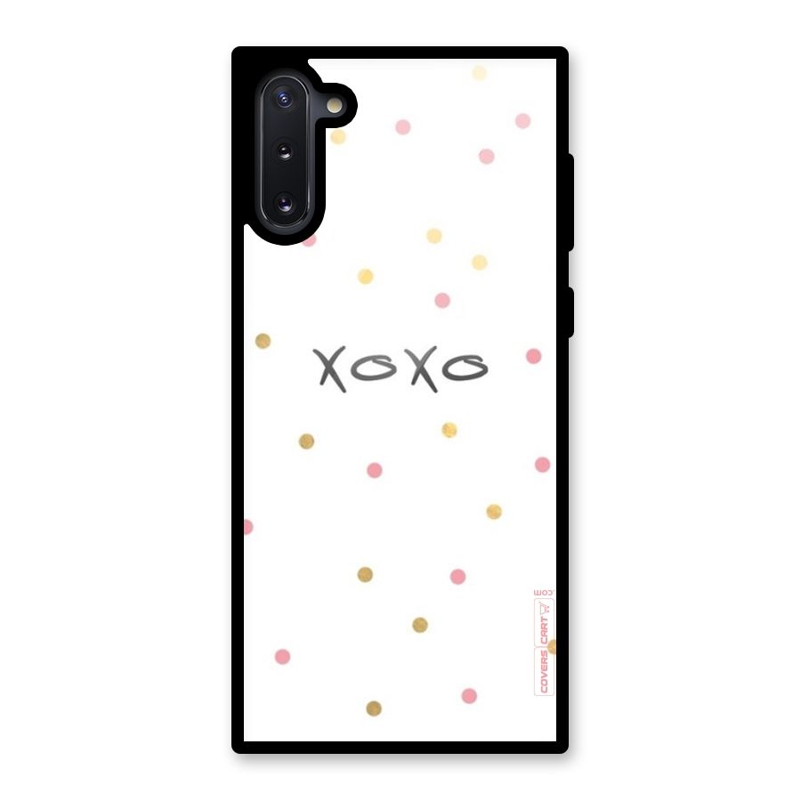 Polka Hugs Glass Back Case for Galaxy Note 10