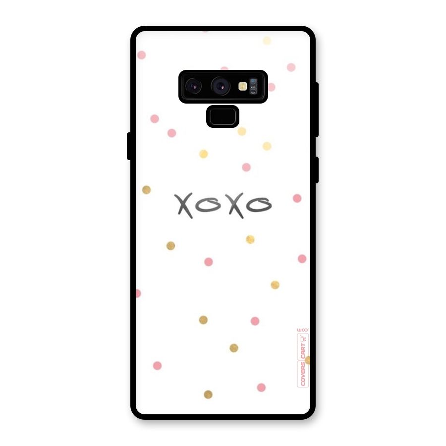 Polka Hugs Glass Back Case for Galaxy Note 9
