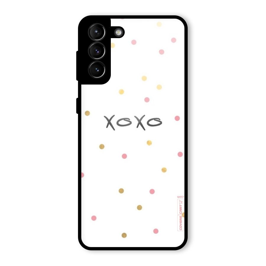 Polka Hugs Glass Back Case for Galaxy S21 Plus