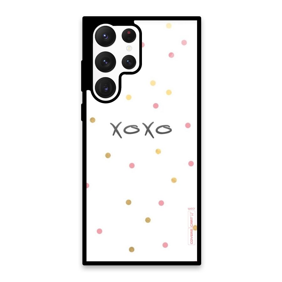 Polka Hugs Glass Back Case for Galaxy S22 Ultra 5G