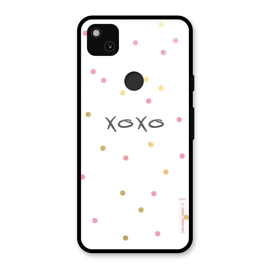 Polka Hugs Glass Back Case for Google Pixel 4a
