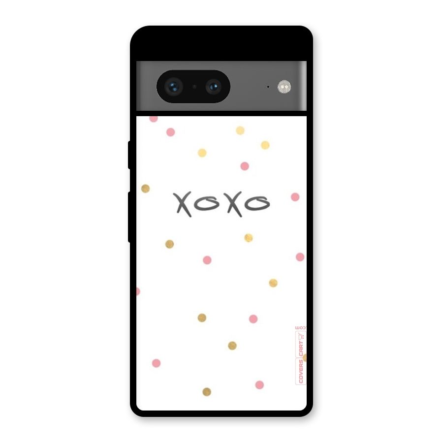 Polka Hugs Glass Back Case for Google Pixel 7