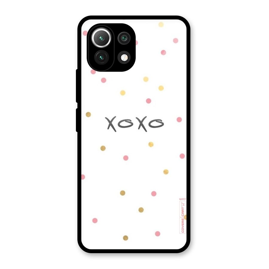 Polka Hugs Glass Back Case for Mi 11 Lite