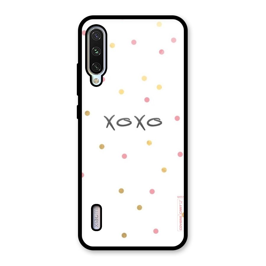 Polka Hugs Glass Back Case for Mi A3