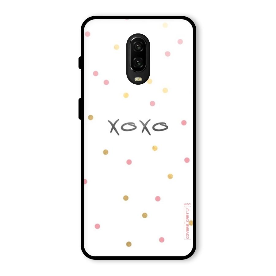 Polka Hugs Glass Back Case for OnePlus 6T