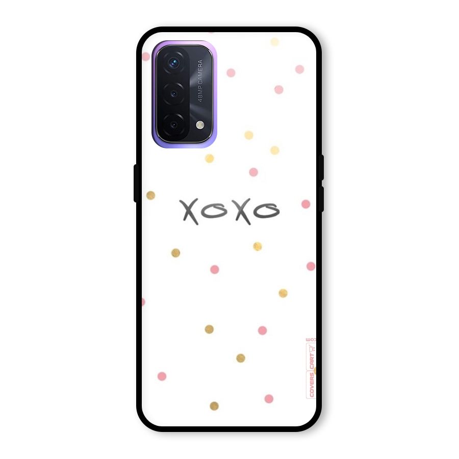 Polka Hugs Glass Back Case for Oppo A74 5G