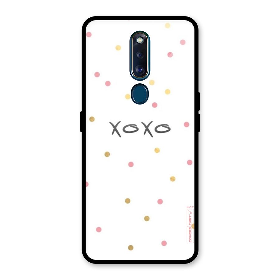 Polka Hugs Glass Back Case for Oppo F11 Pro