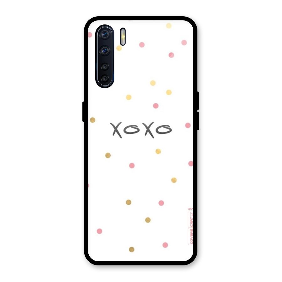 Polka Hugs Glass Back Case for Oppo F15