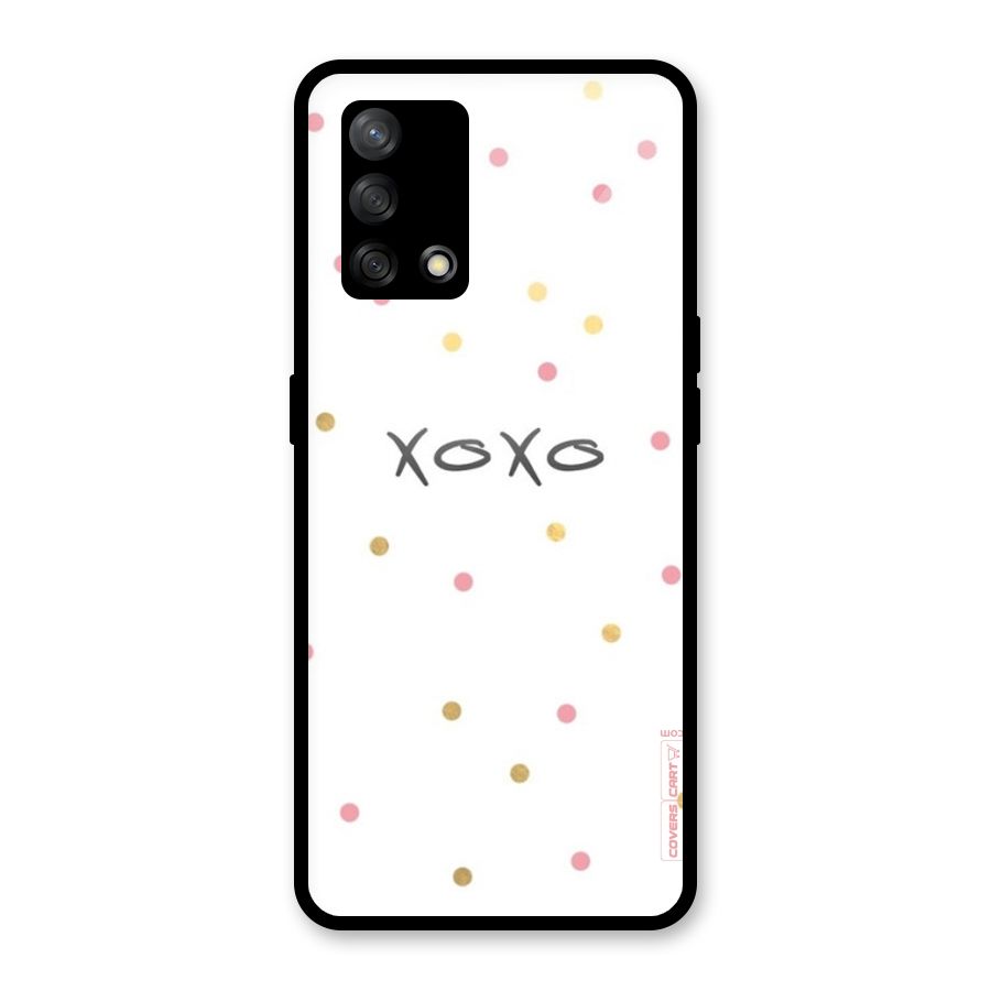 Polka Hugs Glass Back Case for Oppo F19