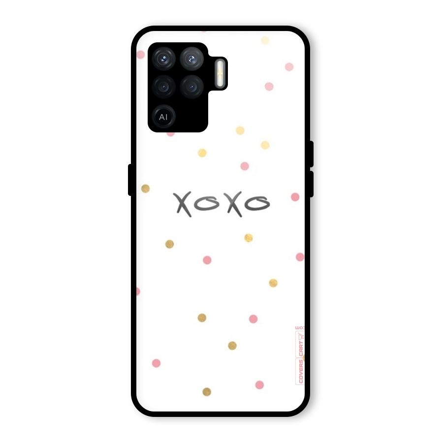 Polka Hugs Glass Back Case for Oppo F19 Pro