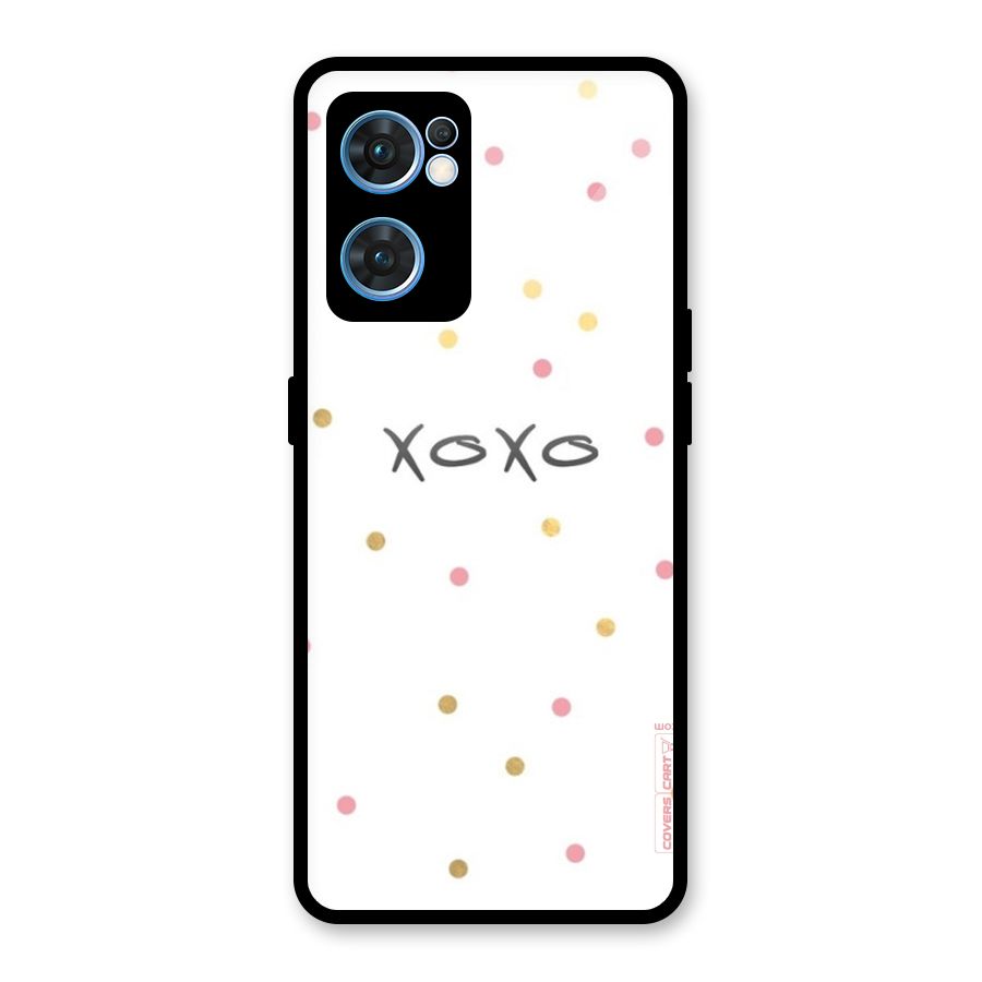 Polka Hugs Glass Back Case for Oppo Reno7 5G