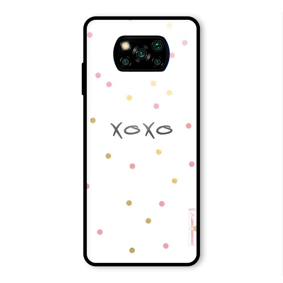Polka Hugs Glass Back Case for Poco X3 Pro