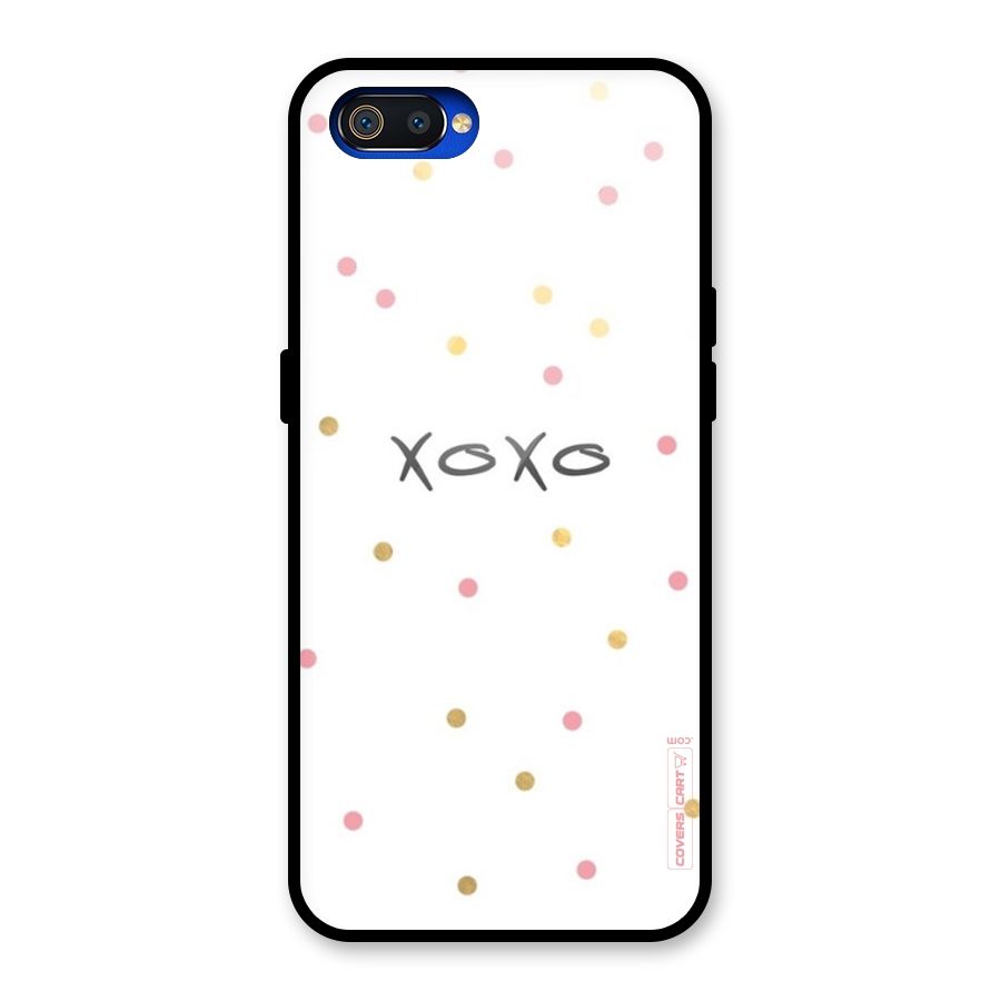 Polka Hugs Glass Back Case for Realme C2