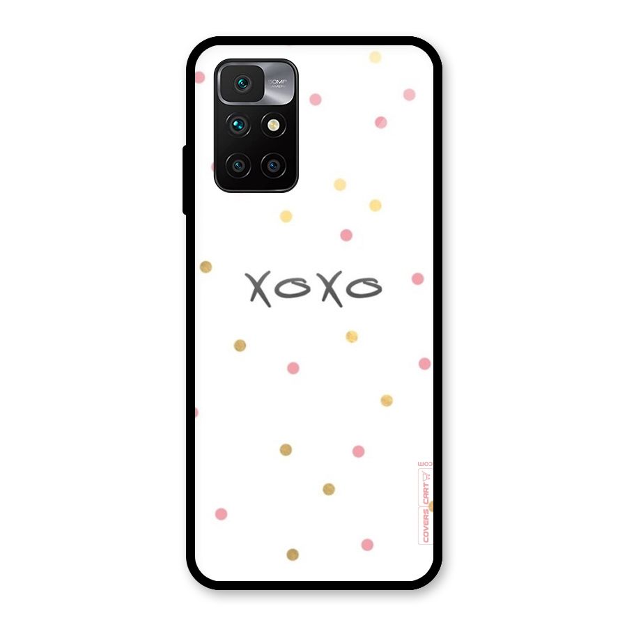 Polka Hugs Glass Back Case for Redmi 10 Prime