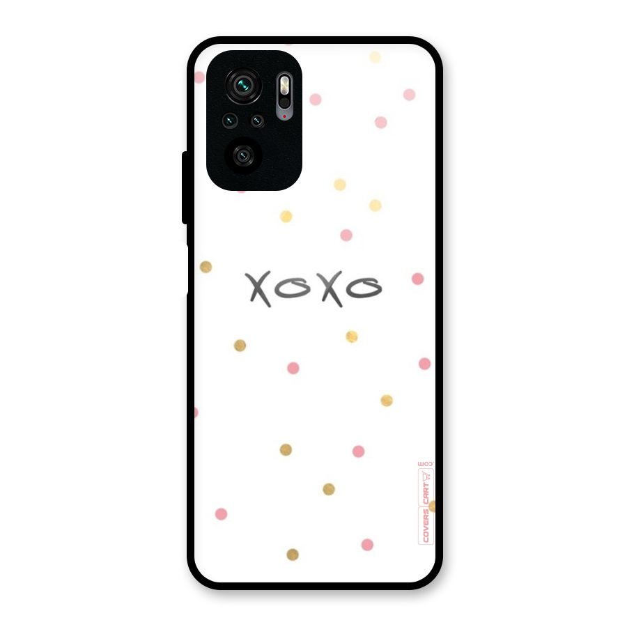 Polka Hugs Glass Back Case for Redmi Note 10S