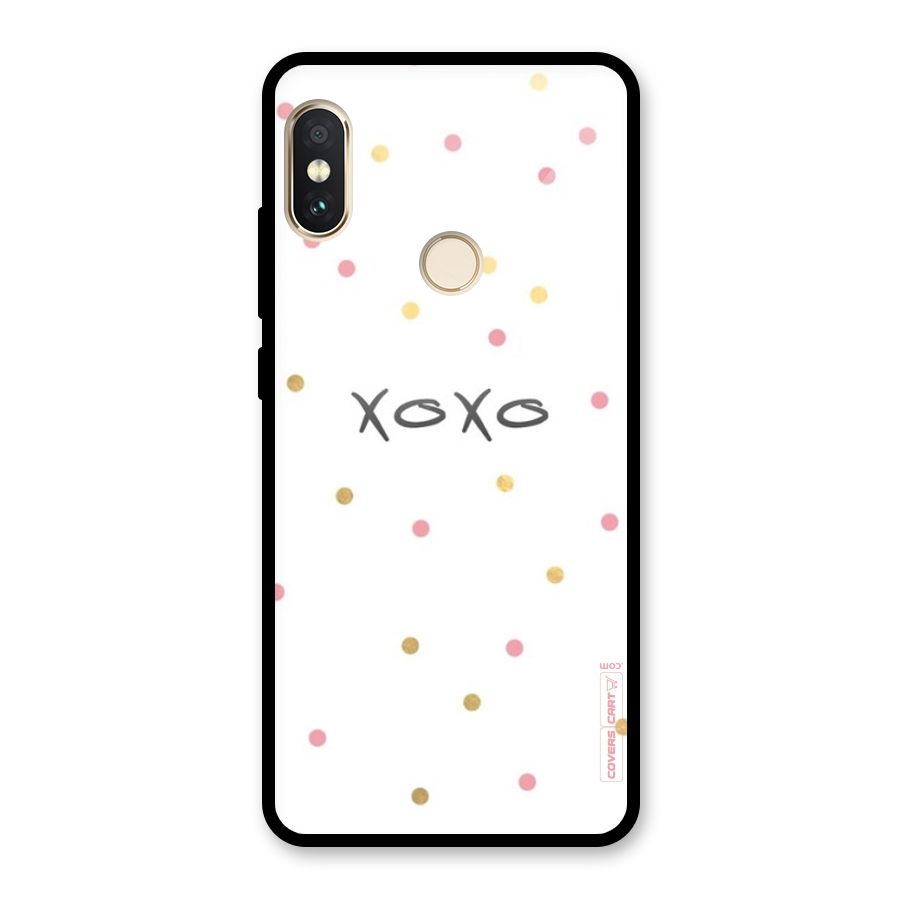Polka Hugs Glass Back Case for Redmi Note 5 Pro
