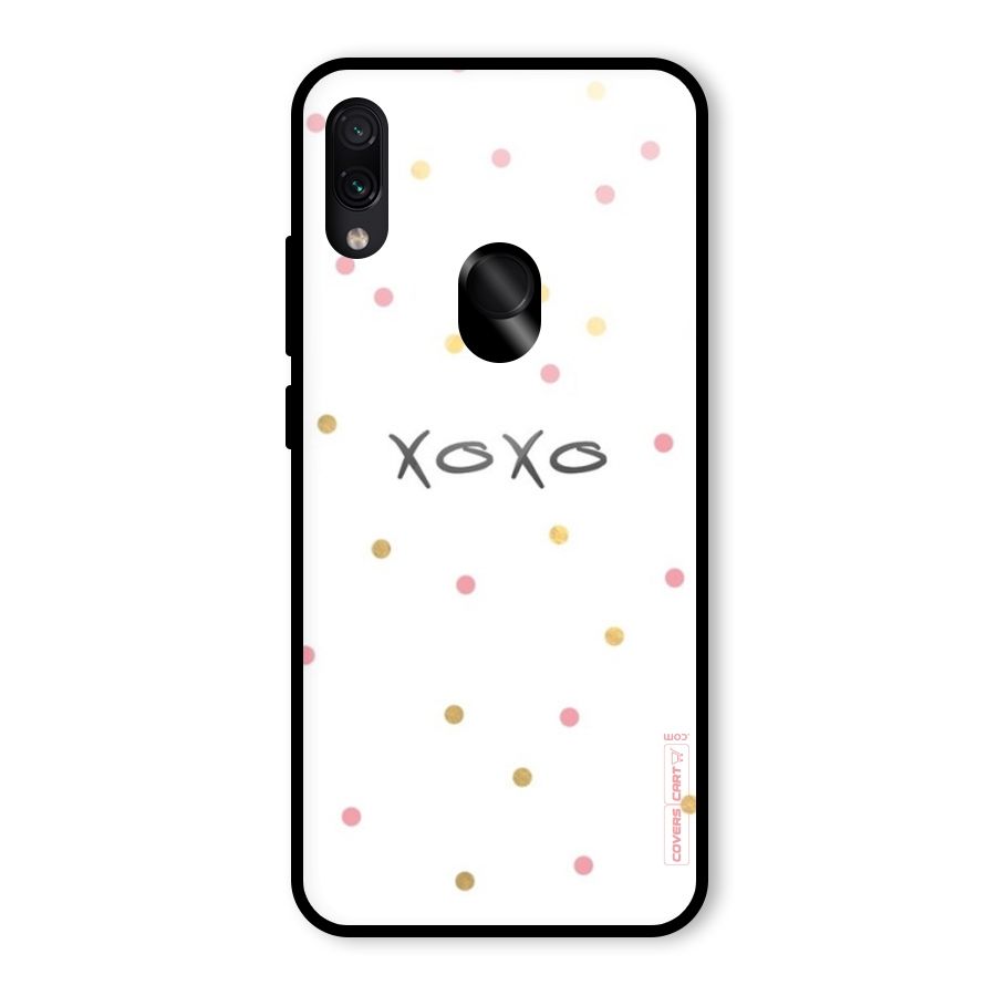 Polka Hugs Glass Back Case for Redmi Note 7S
