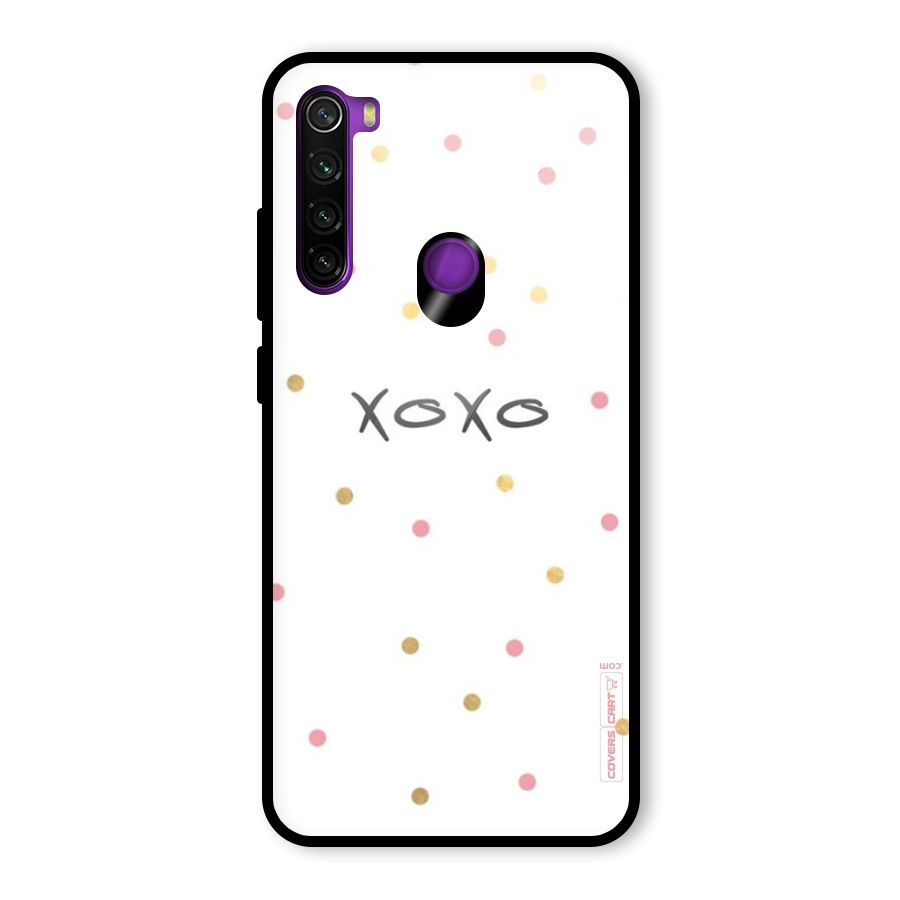 Polka Hugs Glass Back Case for Redmi Note 8