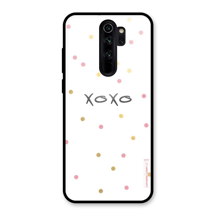Polka Hugs Glass Back Case for Redmi Note 8 Pro