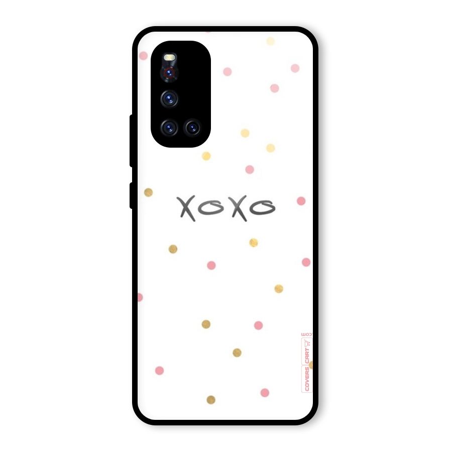 Polka Hugs Glass Back Case for Vivo V19