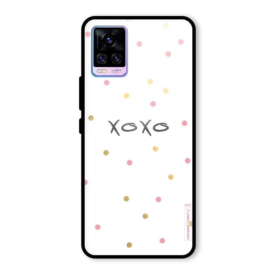 Polka Hugs Glass Back Case for Vivo V20 Pro
