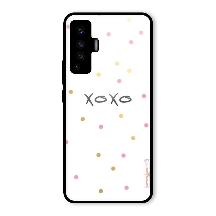 Polka Hugs Glass Back Case for Vivo X50