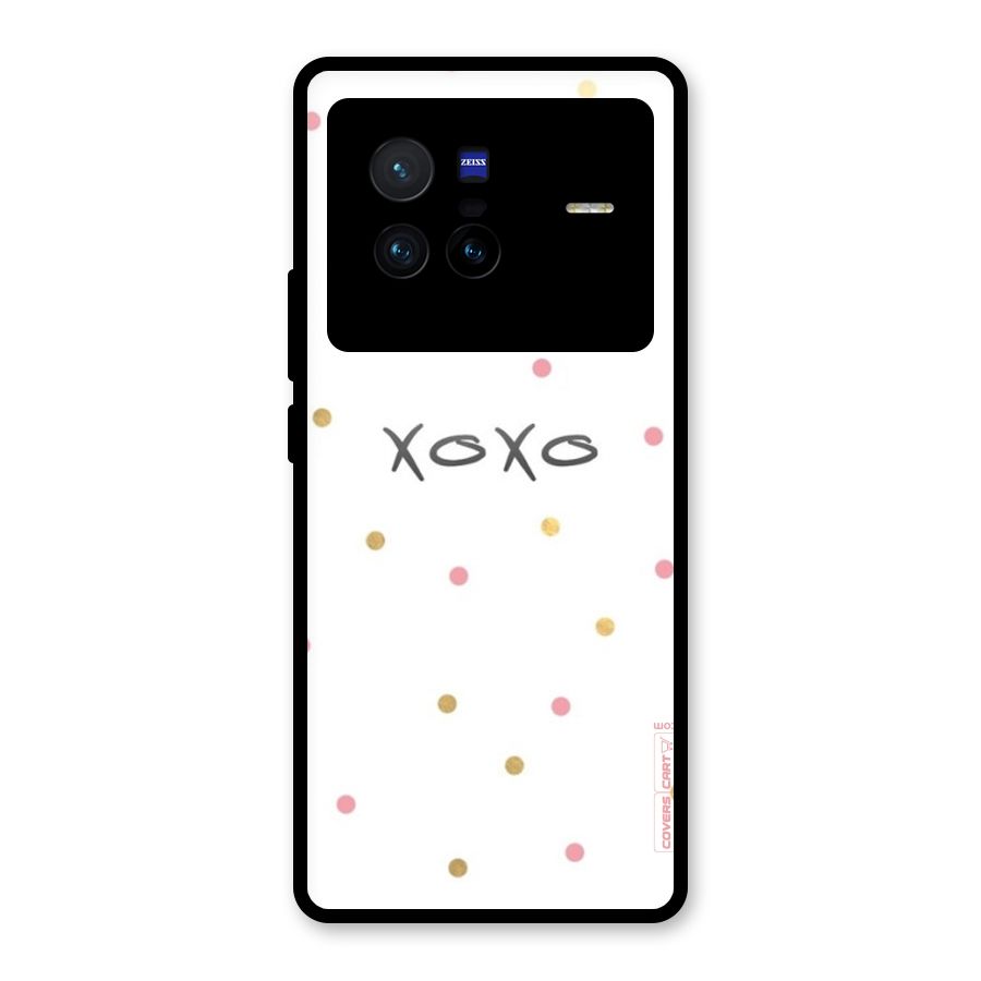 Polka Hugs Glass Back Case for Vivo X80