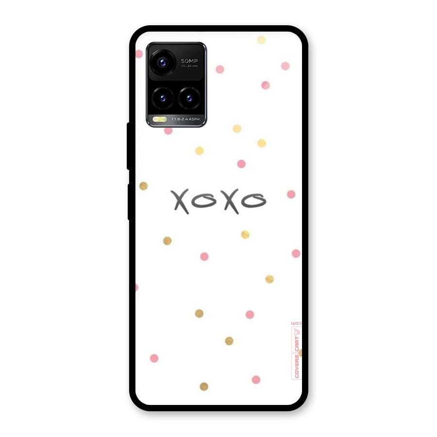 Polka Hugs Glass Back Case for Vivo Y21T