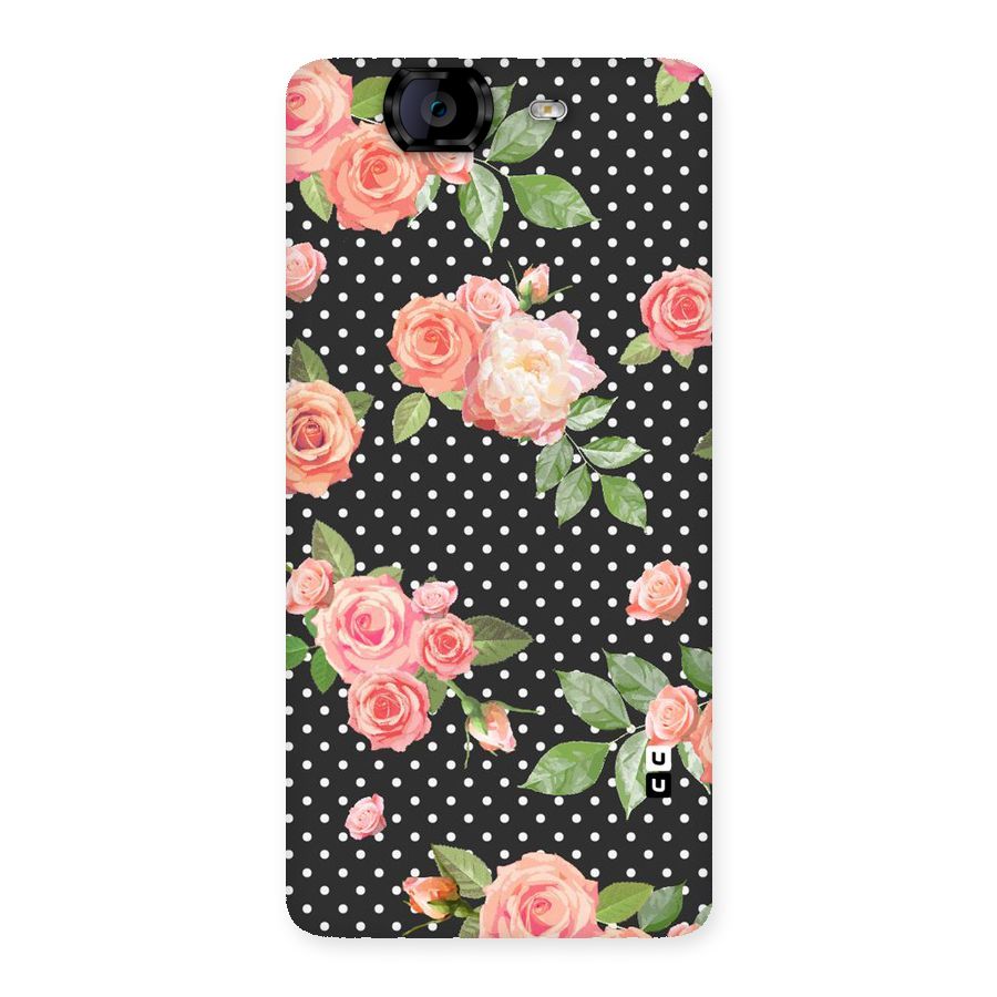 Polka Peach Back Case for Canvas Knight A350