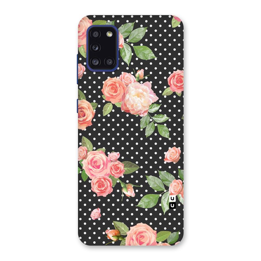 Polka Peach Back Case for Galaxy A31