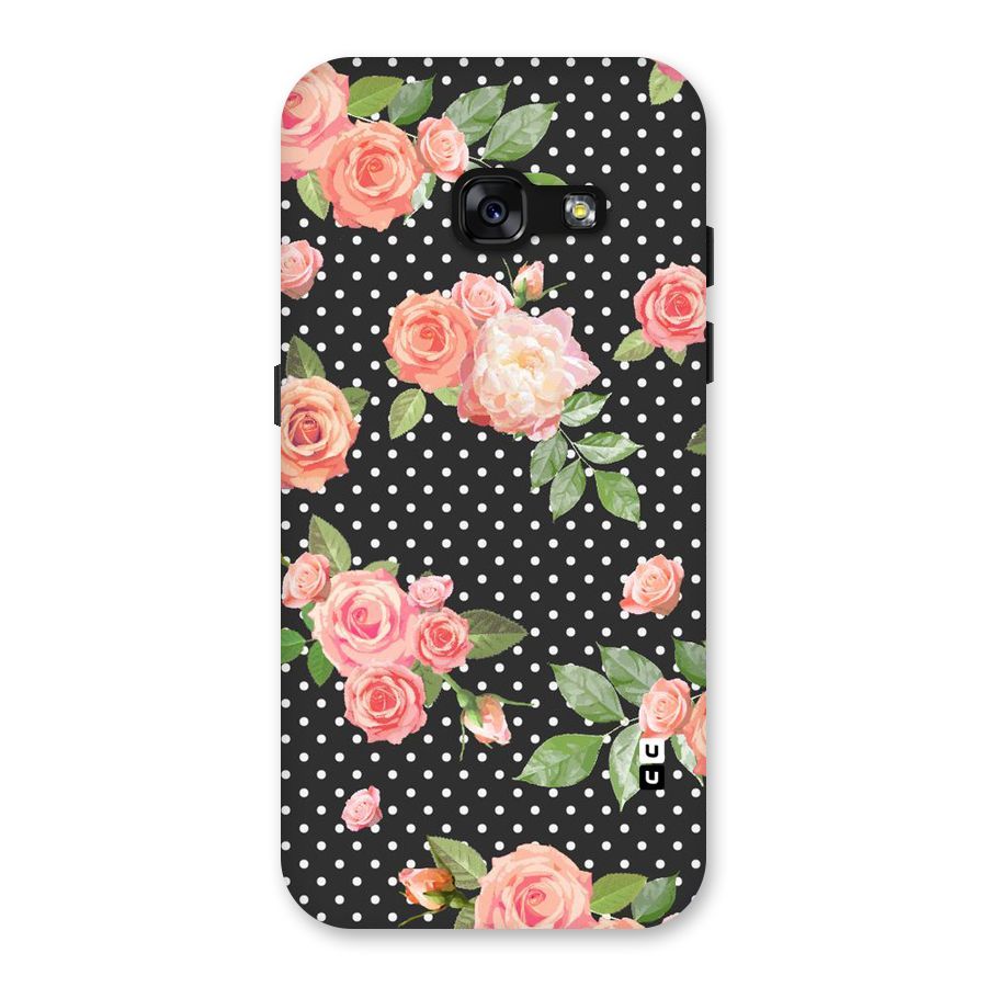 Polka Peach Back Case for Galaxy A3 (2017)
