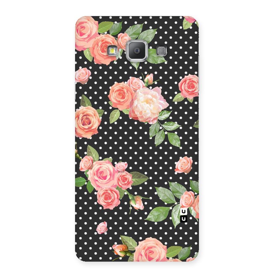 Polka Peach Back Case for Galaxy A7