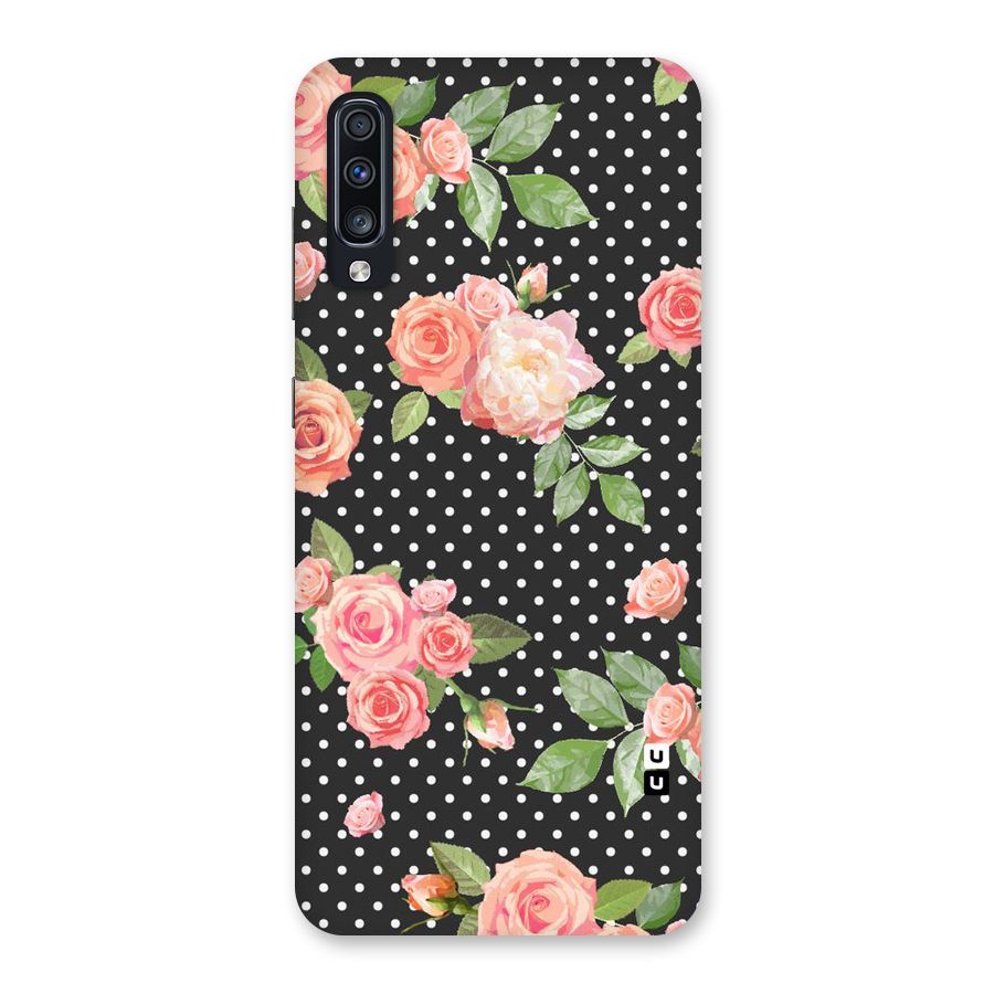 Polka Peach Back Case for Galaxy A70