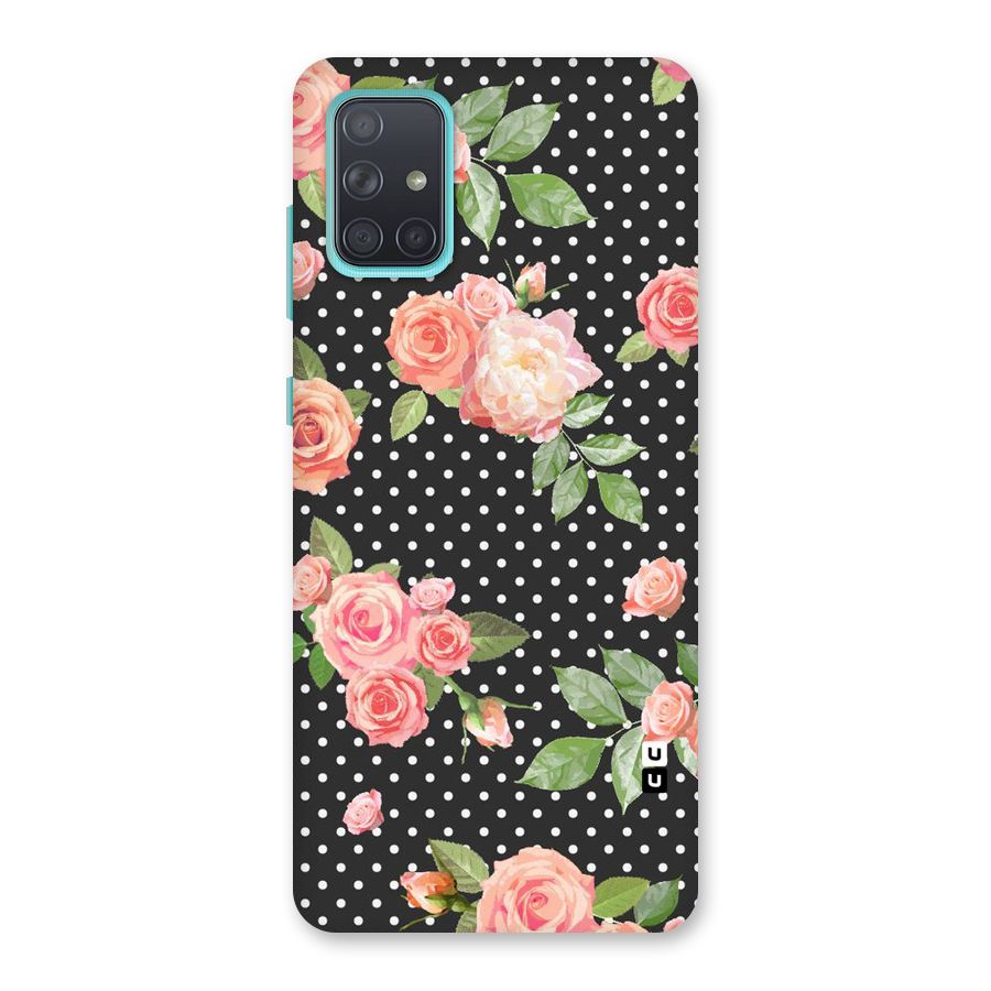 Polka Peach Back Case for Galaxy A71