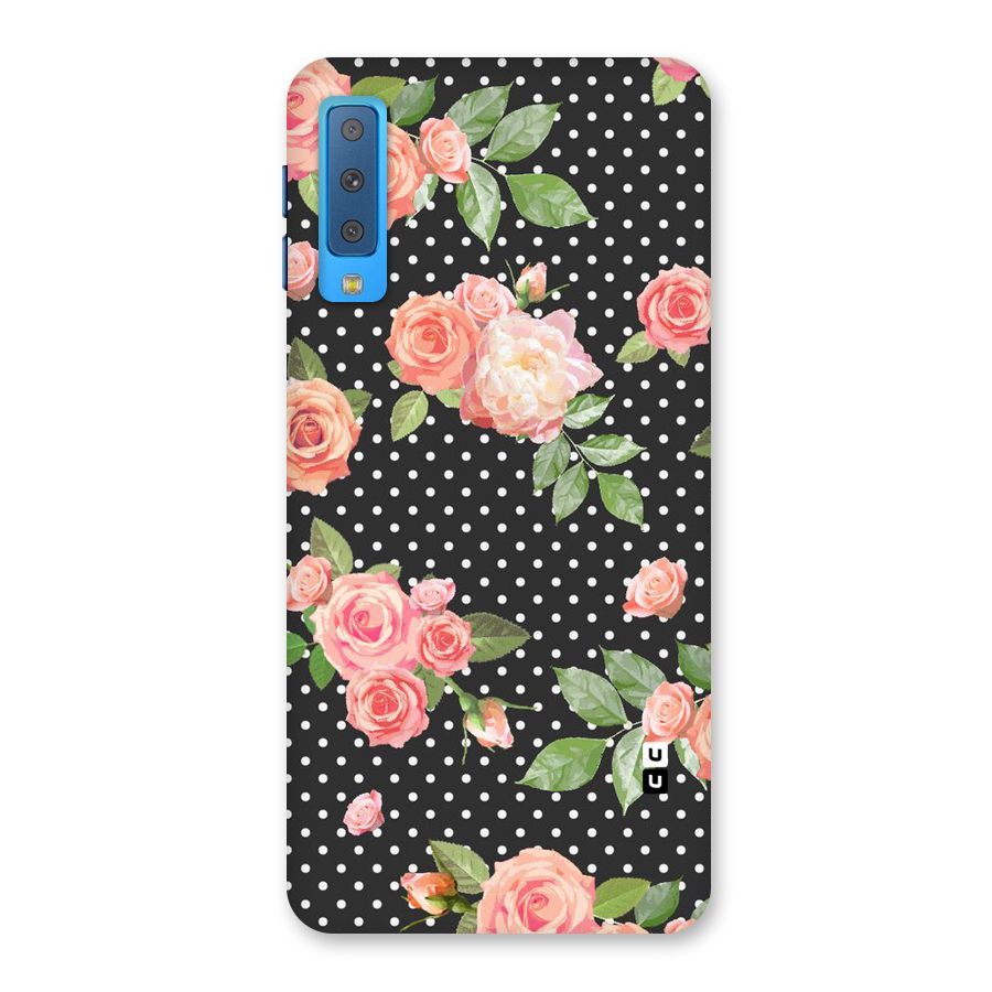 Polka Peach Back Case for Galaxy A7 (2018)