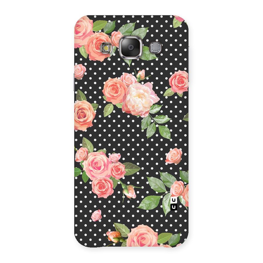 Polka Peach Back Case for Galaxy E7