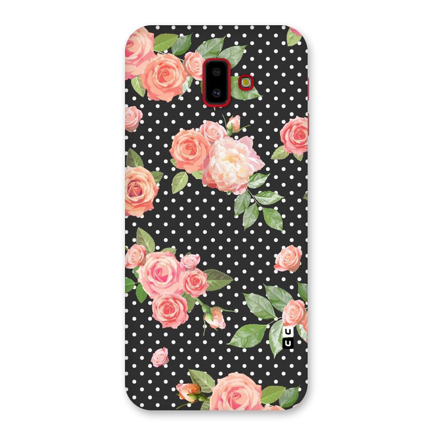 Polka Peach Back Case for Galaxy J6 Plus