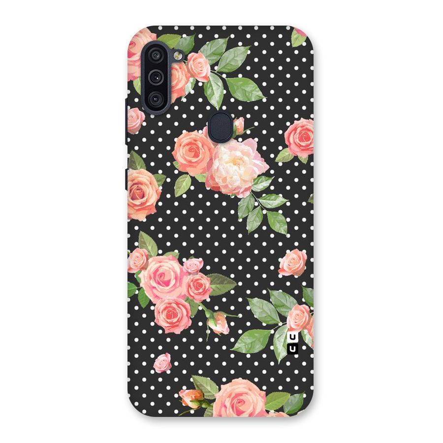 Polka Peach Back Case for Galaxy M11