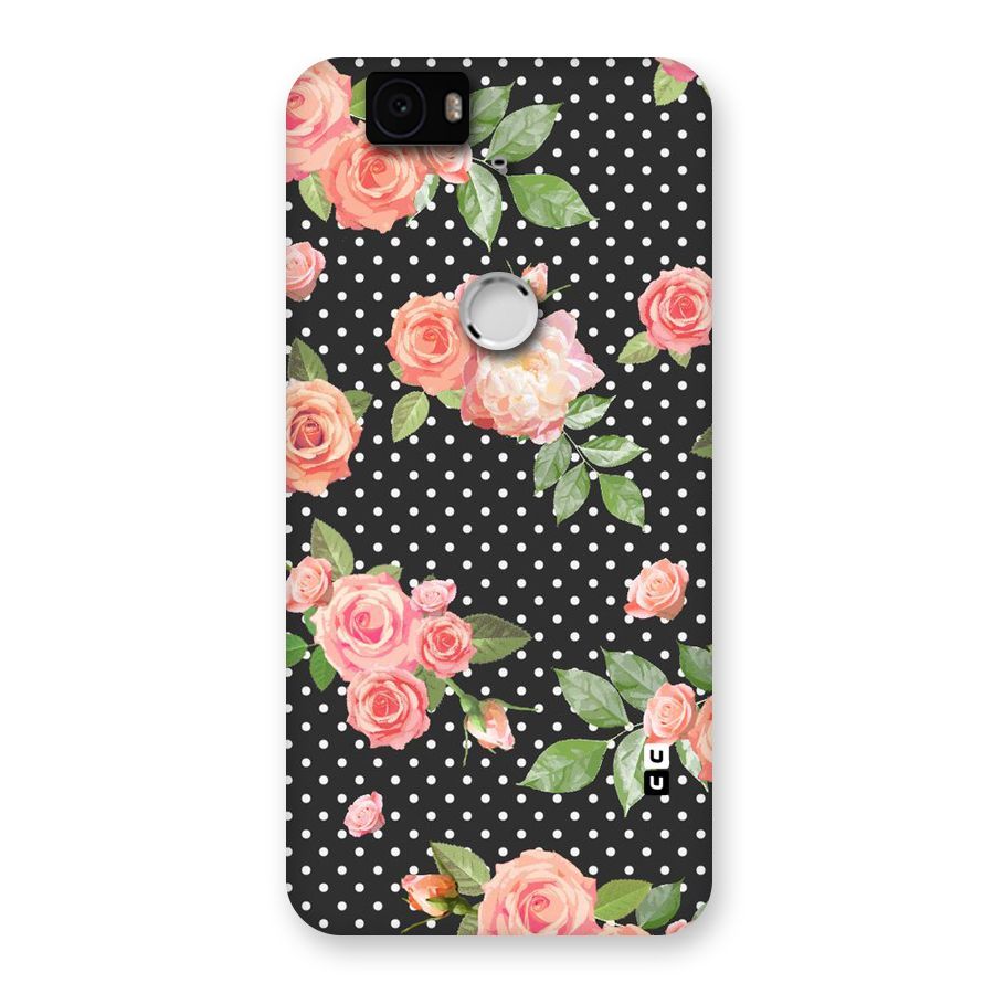 Polka Peach Back Case for Google Nexus-6P