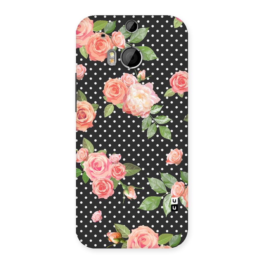 Polka Peach Back Case for HTC One M8