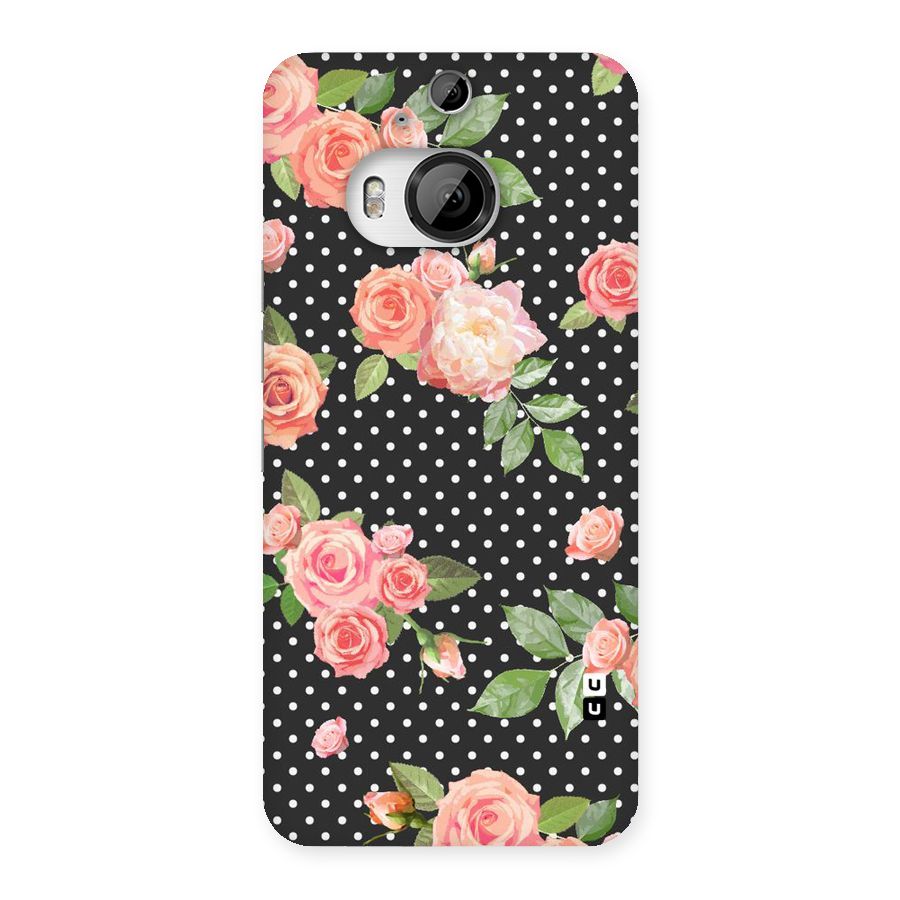 Polka Peach Back Case for HTC One M9 Plus