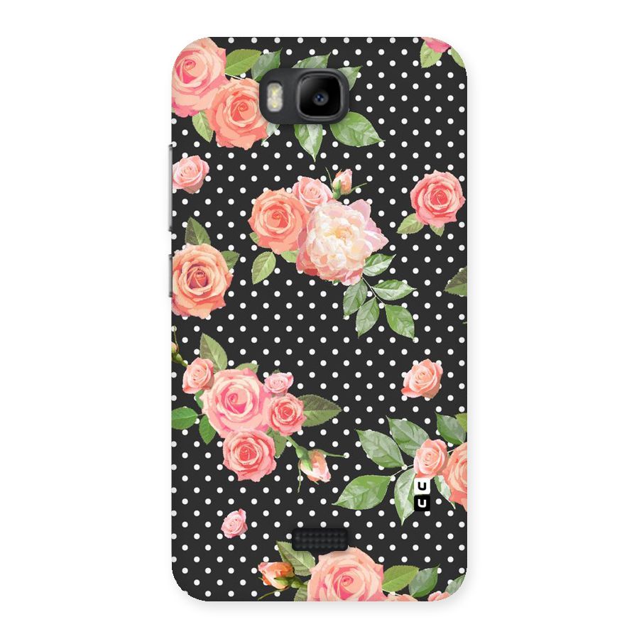 Polka Peach Back Case for Honor Bee