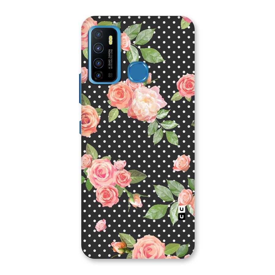 Polka Peach Back Case for Infinix Hot 9