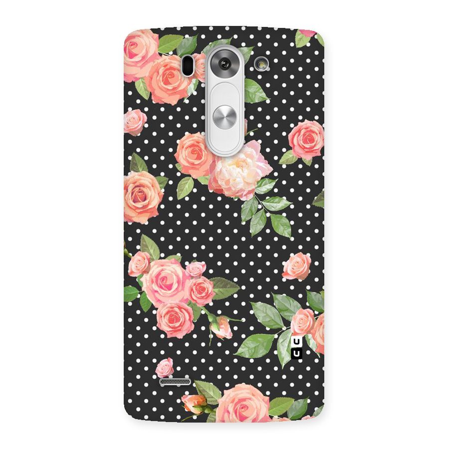 Polka Peach Back Case for LG G3 Mini