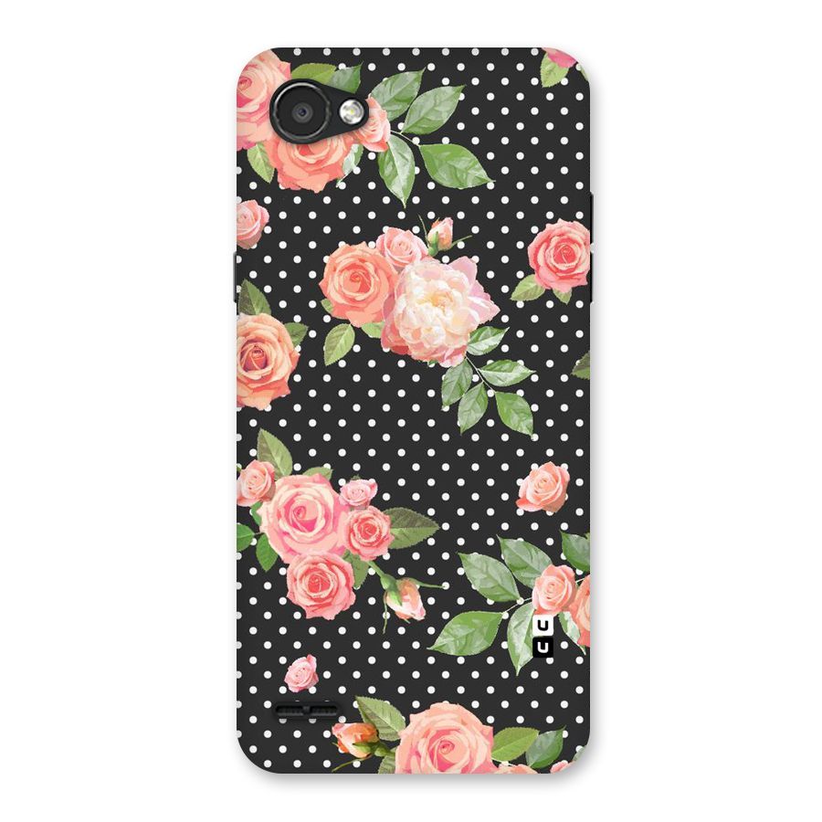 Polka Peach Back Case for LG Q6