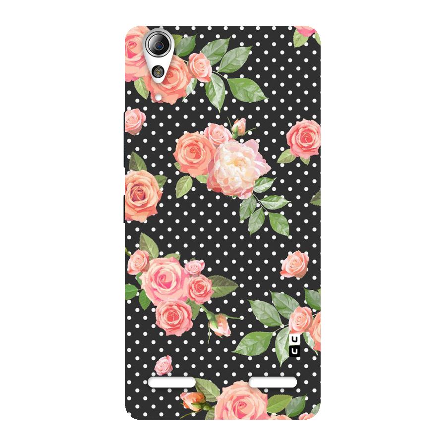 Polka Peach Back Case for Lenovo A6000 Plus
