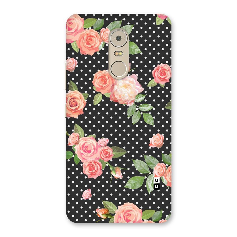 Polka Peach Back Case for Lenovo K6 Note