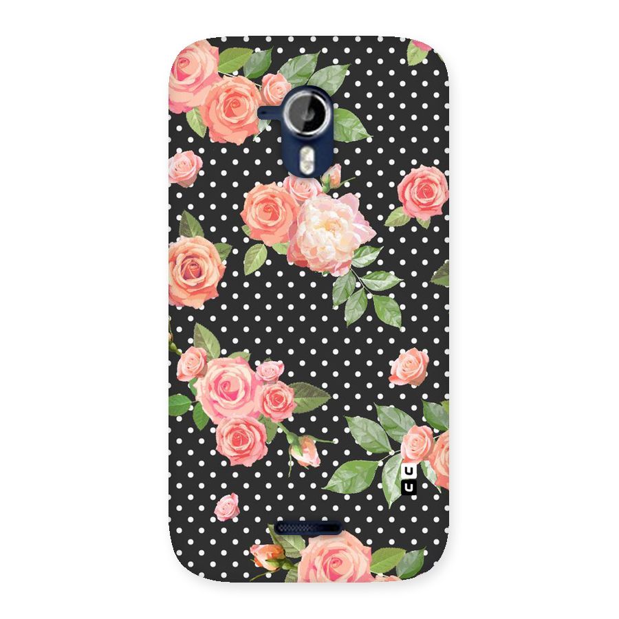 Polka Peach Back Case for Micromax Canvas Magnus A117